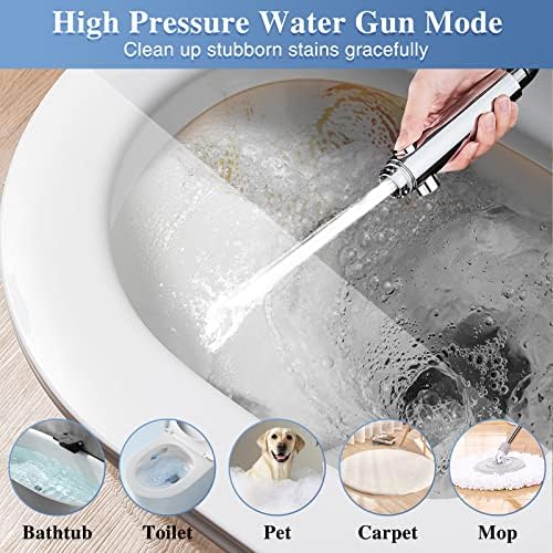 DOILIESE Handheld Shower Head with 3 Modes High Pressure Chrome Finish 60in Hose