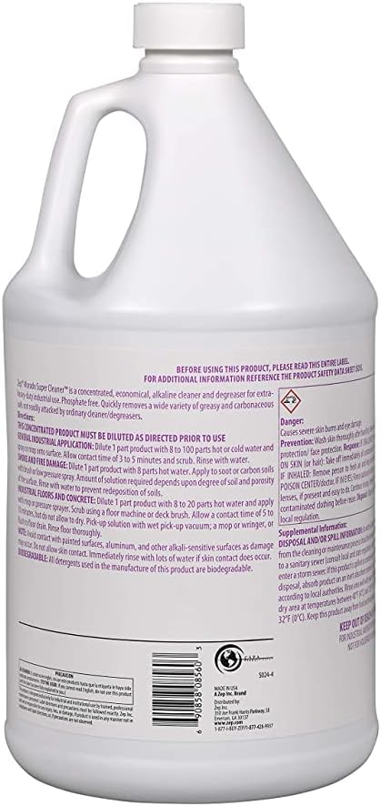Zep Morado Purple Super Cleaner 1 Gallon Pack of 4