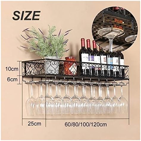 ALDEPO Wall-Mounted Wine Racks Black Industrial Retro Design