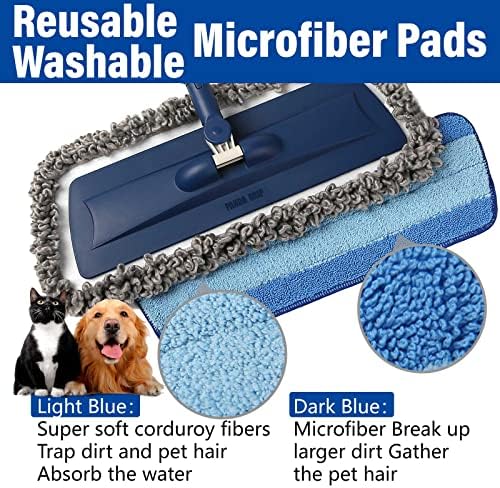 Panda Grip Spray Mop with 14 Oz Refill and 3 Microfiber Pads