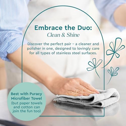Puracy Stainless Steel Cleaner with Lavender Scent