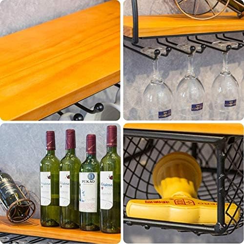 ZJDYDY Vintage Rustic Wall Wine Racks
