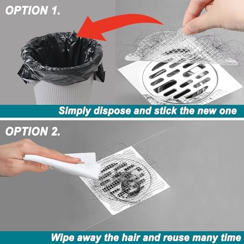 Xdudu 50Pack Disposable Shower Hair Catcher