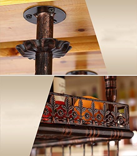 ZJDYDY Wall-Mounted Wine Rack with Double Layer Design