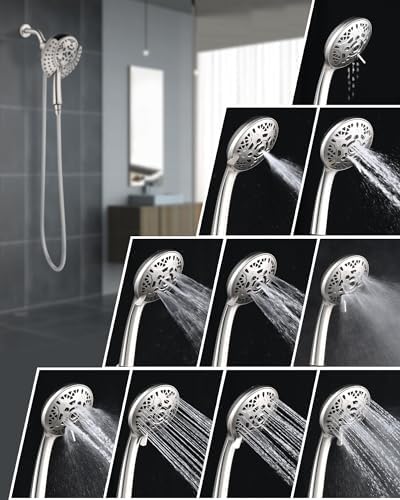 INAVAMZ 25GPM Rain Handheld Shower Head Combo