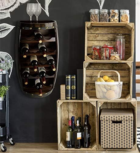 CoTa Global Alexander 18-Bottle Wooden Wine Rack - Wall Mounted and Free Standing
