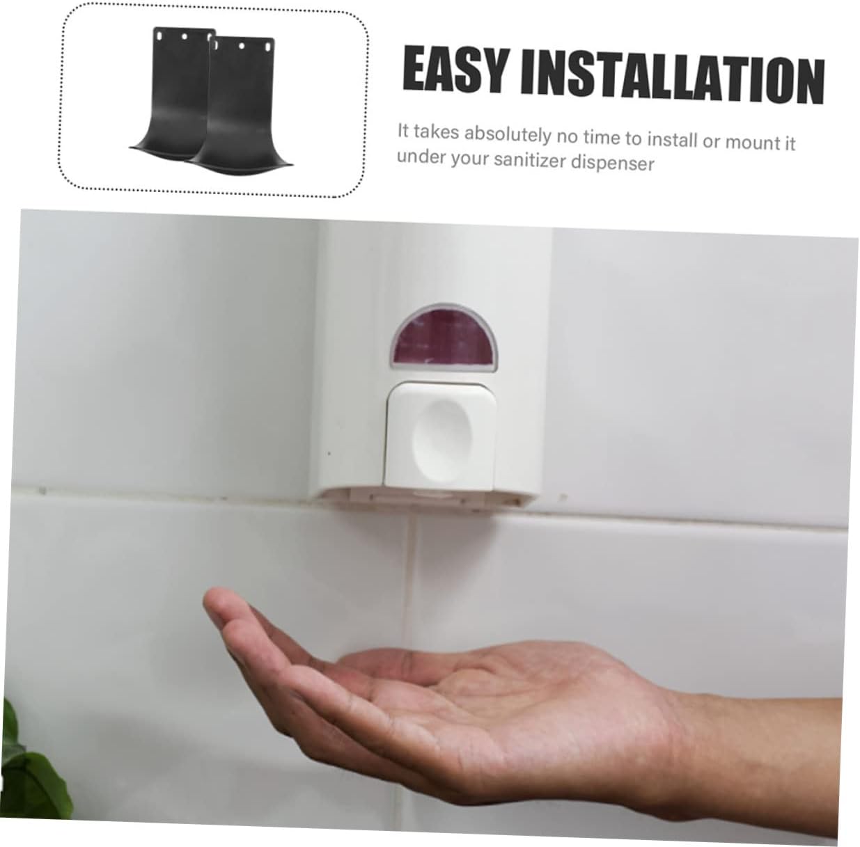 UTHCLO 2pcs Wall Mount Drip Tray for Hand Soap Dispenser