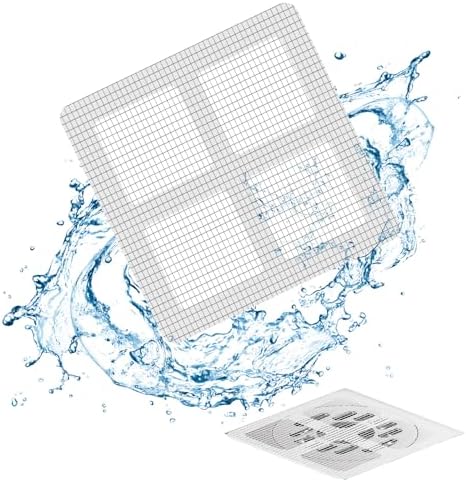 50 Pack Shower Hair Catcher Drain Cover Disposable Reusable