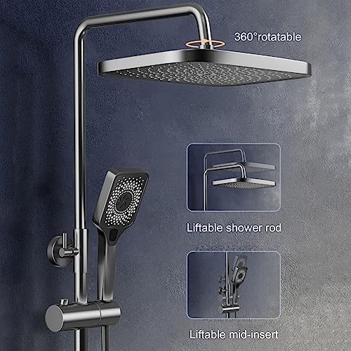 Smart Digital Shower System with Handheld and Rain Head