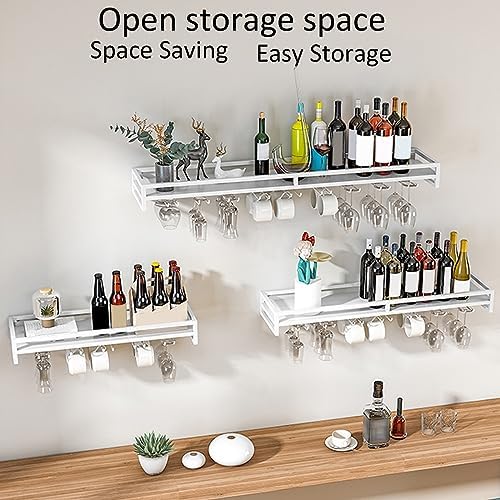 LIGUOYI Wall-Mounted Wine Rack 6080100CM Black Gold White