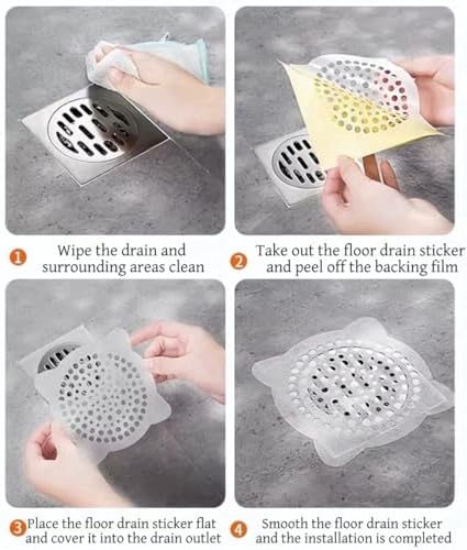 30 Pack 6 Inch Shower Hair Catcher