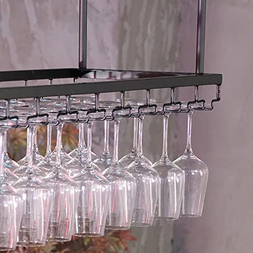 ZJDYDY Wall-Mounted Wine Rack with Goblet Holder