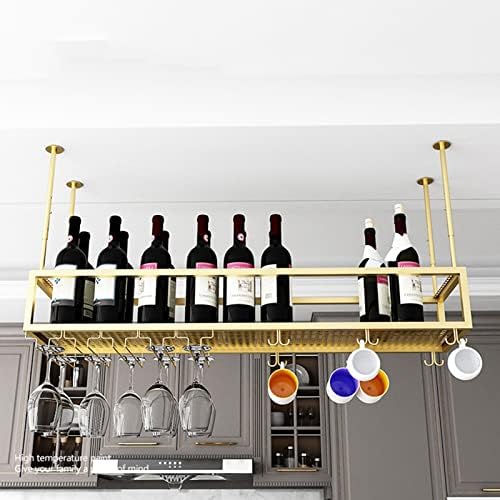 Pimex Wall-Mounted Wine Rack with Adjustable Metal Holder