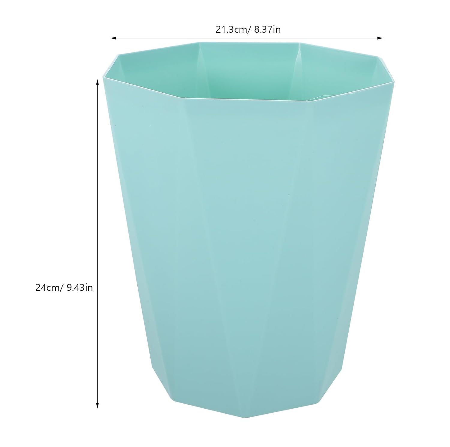 Emerald Green Diamond Pattern 5L Trash Can for Home
