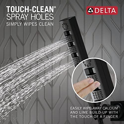 Delta H2Okinetic 5-Spray Matte Black Handheld Shower with Hose