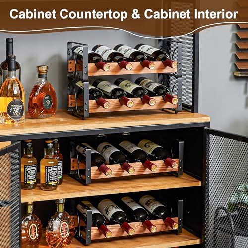 Xcosrack Freestanding Wine Rack with 4 Tiers and Patent Design