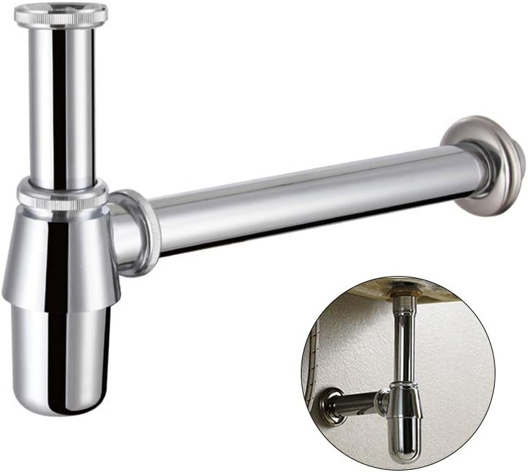 Chrome Bathroom Basin Sink P Trap Drain Kit 1-14 Inch
