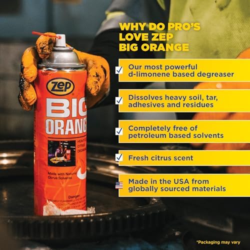 Zep Big Orange Heavy-Duty Citrus Degreaser 15 oz Case Of 12
