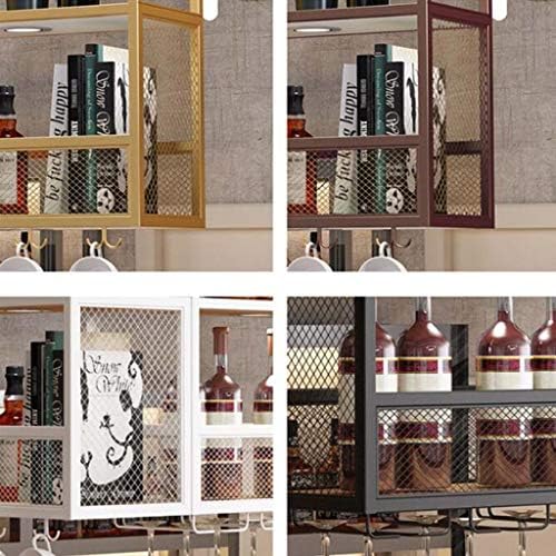 Pimex Wall-Mounted Wine Rack with Double Layer and Partitions