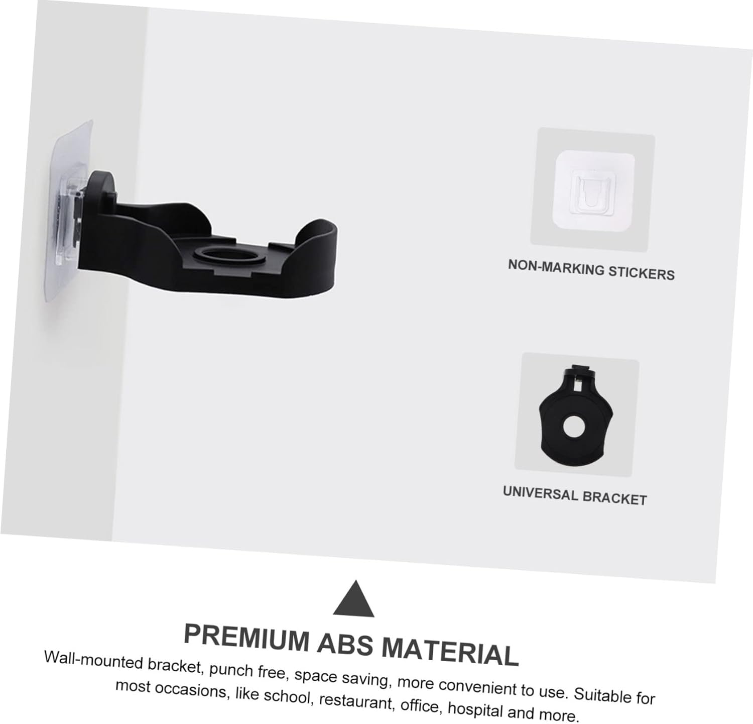 Hoement Wall-Mounted Soap Dispenser Bracket 2 Piece Set