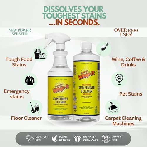 Whip-It All Natural Enzyme Cleaner Kit - 32oz Spray Concentrate