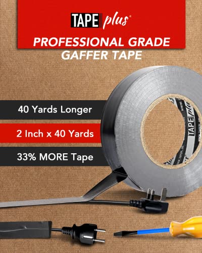 4 Pack Gaffer Tape 2in x 40 Yards Matte Black