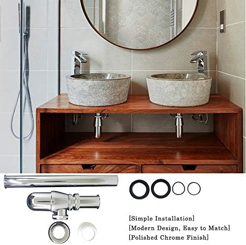 Chrome Bathroom Basin Sink P Trap Drain Kit 1-14 Inch