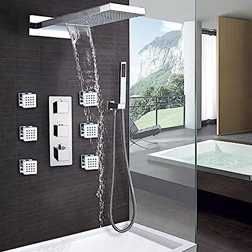 8 Inch Rain Shower Head System with Thermostatic Valve