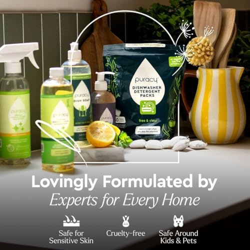 Puracy Natural Granite Cleaner - Streak-Free Plant-Powered