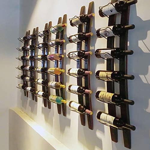 Wall Mounted Wine Rack with 6 Bottle Capacity