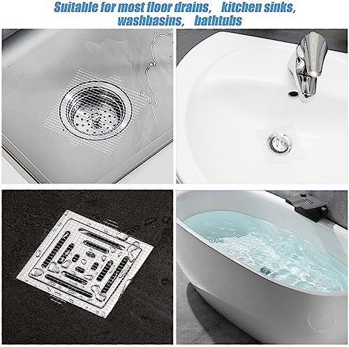 BOXOB 30pcs Square Drain Hair Catchers 1