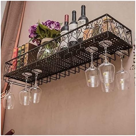 ALDEPO Wall-Mounted Wine Racks Black Industrial Retro Design