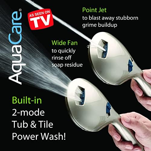 Hotel Spa AquaCare High Pressure 48-Setting Rain Handheld 3-Way Shower Combo