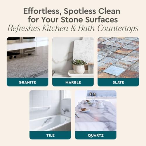 Puracy Natural Granite Cleaner - Streak-Free Plant-Powered