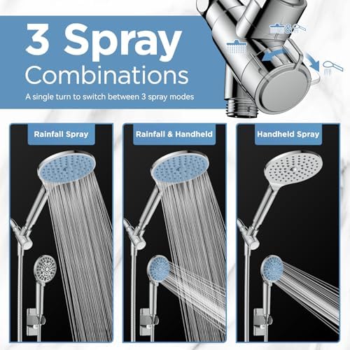 MakeFit Dual Filtered Shower Head Combo Set