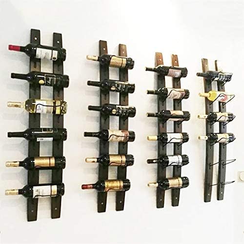 630 Bottle Wall-Mounted Wine Rack with Rustic Wood Finish