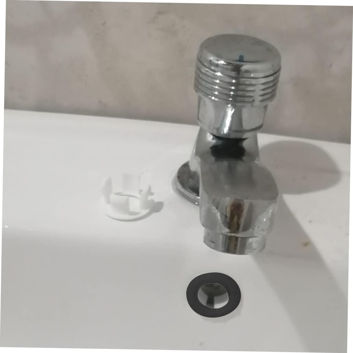 Gadpiparty 2Pcs Brass ABS Sink Overflow Cover