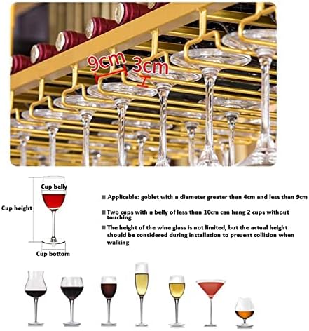 ALDEPO Wall-Mounted Wine Rack with Adjustable Metal Bar