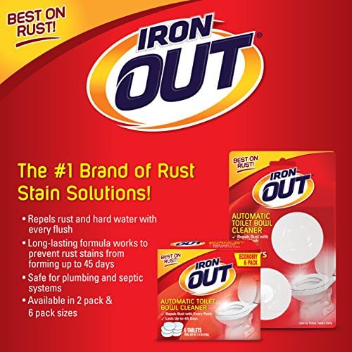 IRON OUT Automatic Toilet Bowl Cleaner 6 Tablets
