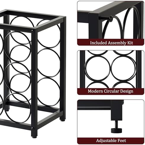 Hjarta 6-Bottle Space-Saving Wine Rack