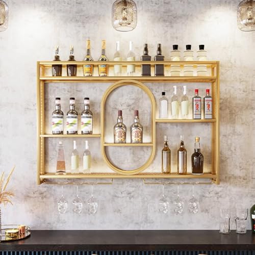 JIAOCKJIAO Wall Mounted Wine Rack with 3 Tiers