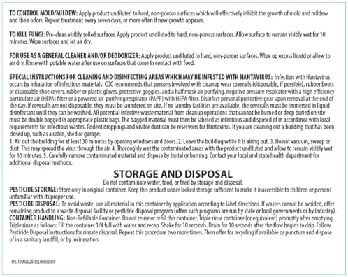 BenaRid Pro Mold Killer Fungicide Disinfectant 1 Gal 32 oz