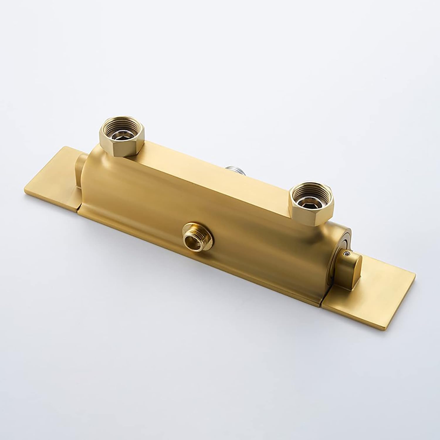 Brushed Gold Shower System Set with Adjustable Height and 3-Setting Handheld