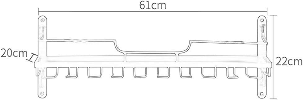 LASEVE Wall-Mounted Wine Rack Storage
