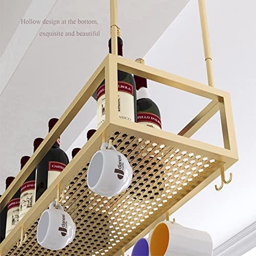 Pimex Wall-Mounted Wine Rack with Adjustable Metal Holder