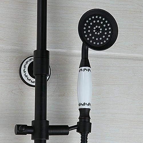 TECKI 8 Inch Oil Rubbed Bronze Bath Shower Trim Set