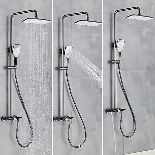 Rain Shower Head and Handheld Combo Set with 3 Modes