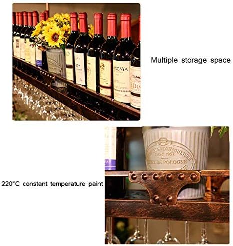 CGF- Wall-Mounted Wine Rack with Upside Down Design Black 60x35cm