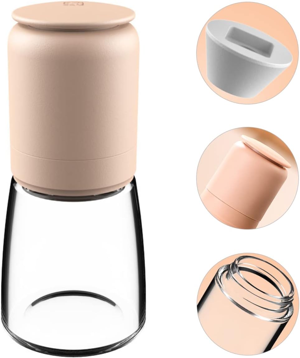 Alipis Salt Pepper Shaker Set with Refillable Glass Bottle