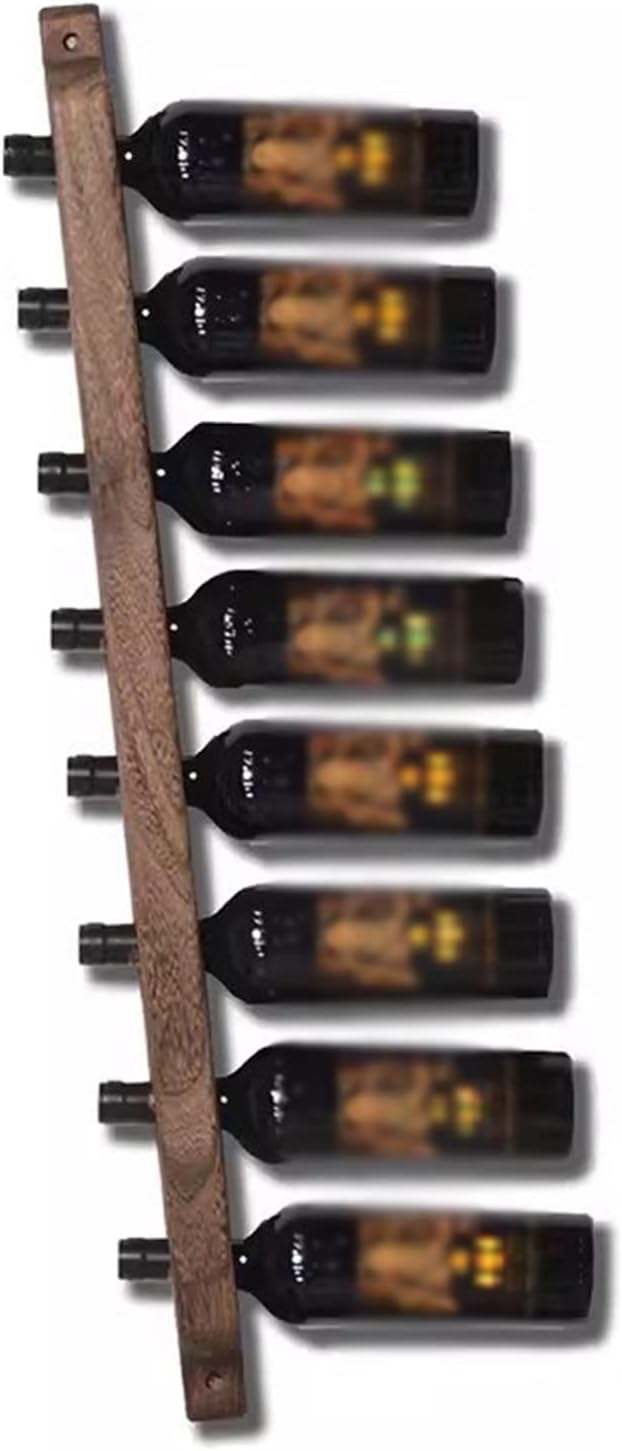 Wall-Mounted Wine Holder 90x7x2cm Tung Wood Creative Design